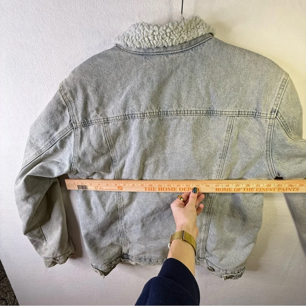 Men's Denim Sherpa Jacket